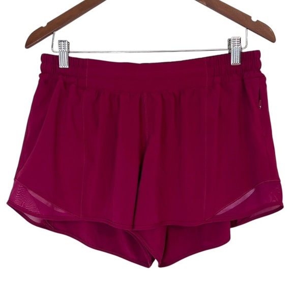 Lululemon Hotty Hot Low-Rise Lined Short 4"-Mulled Wine- Size 12 (2021) - Picture 8 of 15